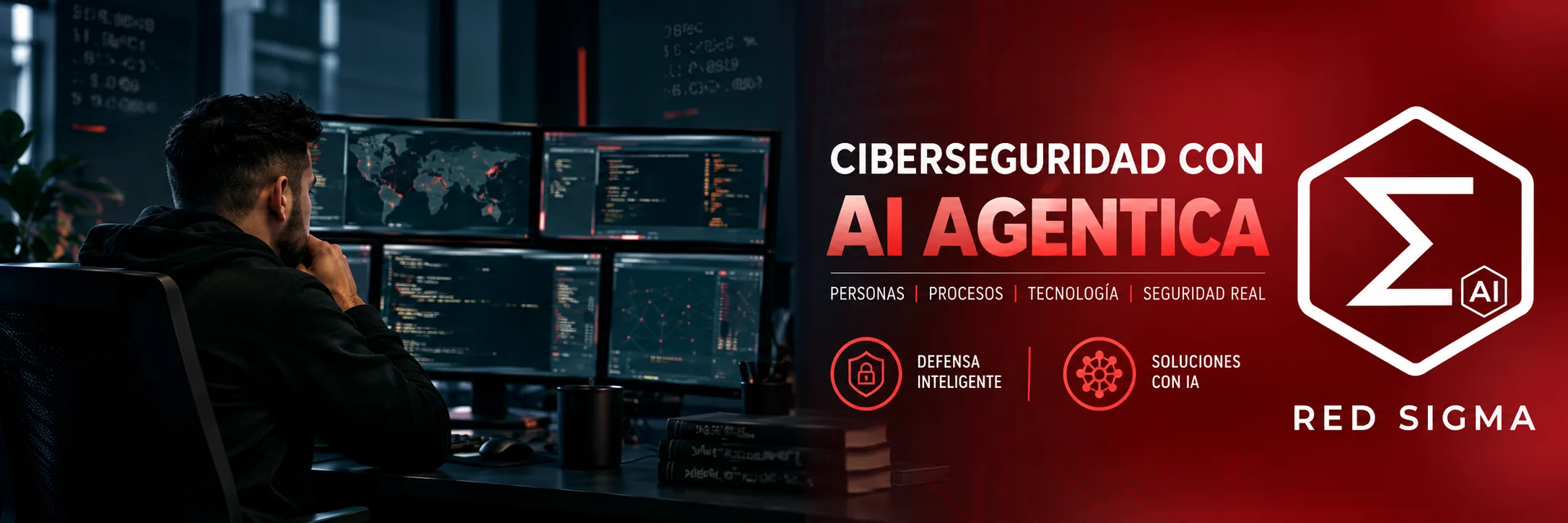 Red Sigma: ciberseguridad con IA agéntica. Personas, procesos, tecnología, seguridad real.